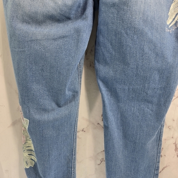 Tommy Bahama Jeans Women 32x29 High Rise Floral Painted Tema Indigo Kayo Blossom - Picture 8 of 14